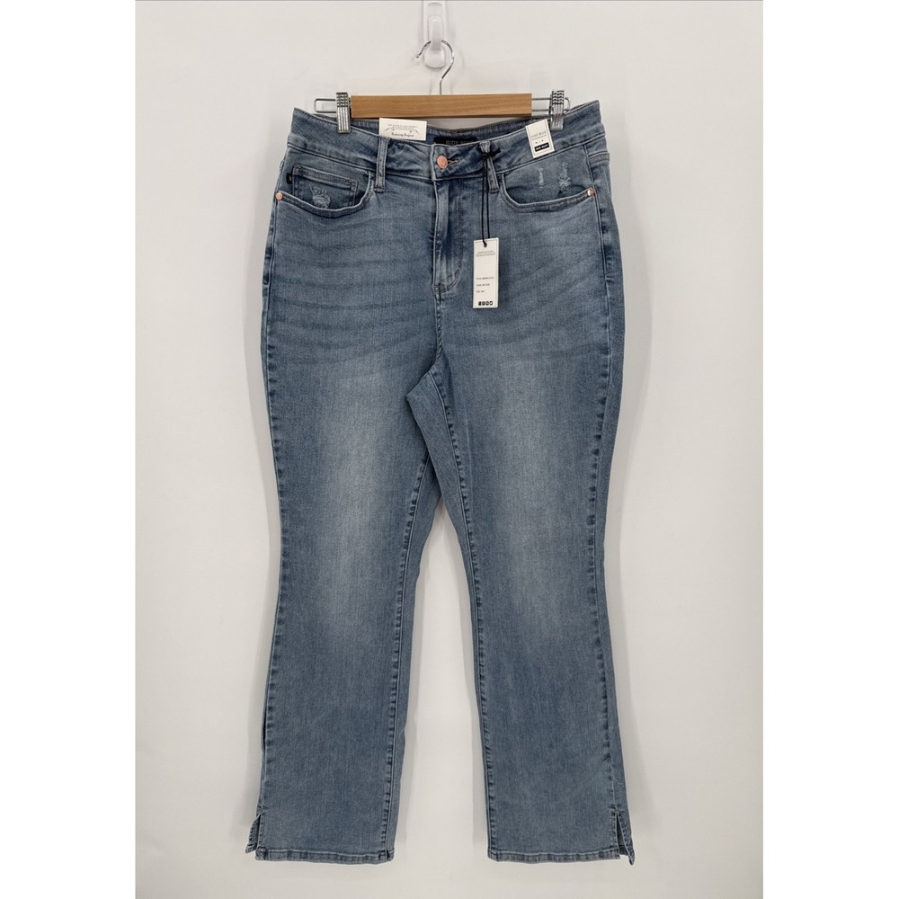 Judy Blue Womens High Rise Slim Bootcut Stretch Jeans Size 16W Blue JB88289